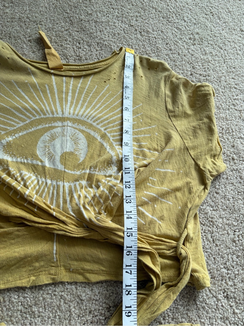 Magnolia pearl yellow Eye of Providence Tawney Wrap Cotton Jersey Coal one size - Picture 10 of 15